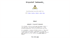 Desktop Screenshot of krzysztofjankowski.com