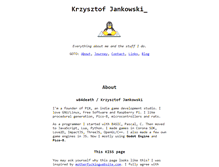 Tablet Screenshot of krzysztofjankowski.com
